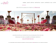 Tablet Screenshot of mariage-inoui.com